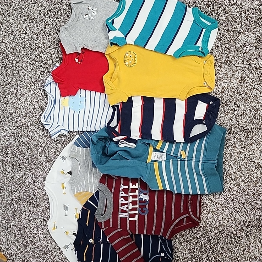 11 Pcs. Carters Newborn Baby Clothes Bundle 11 Pieces